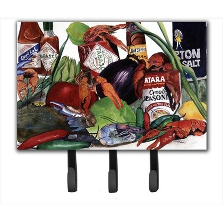 Carolines Treasures Carolines Treasures 8131TH68 Louisiana Spices Leash Holder or Key Hook 8131TH68